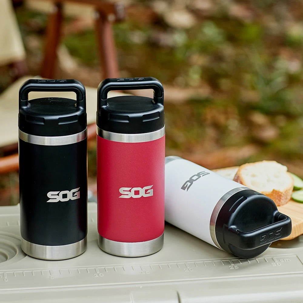 SOG Travel Mug with Handle & Lid 350ml – White