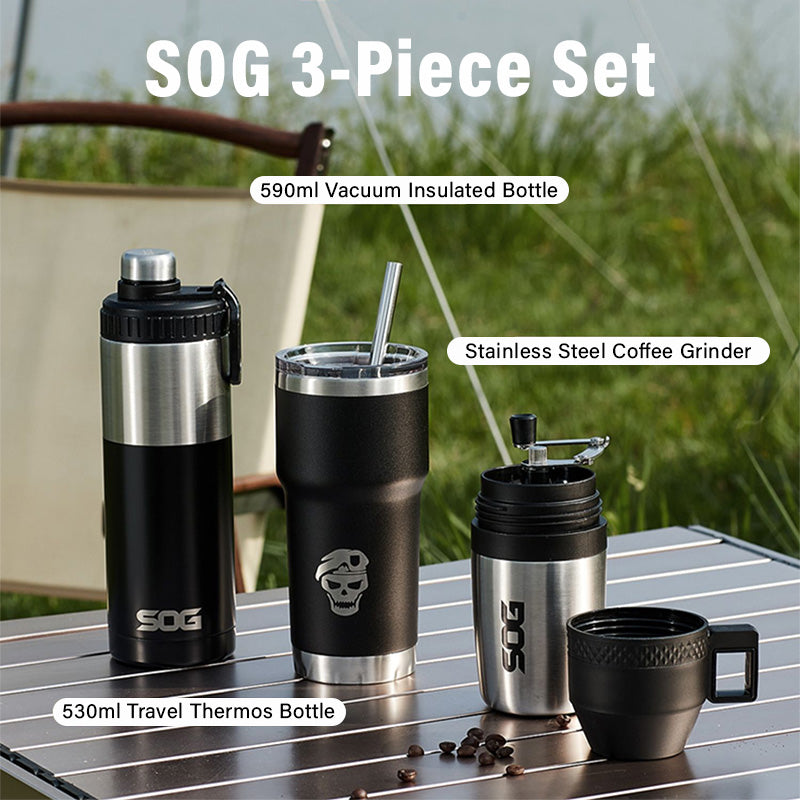 SOG Camping 3-in-1 Coffee Grinding Set