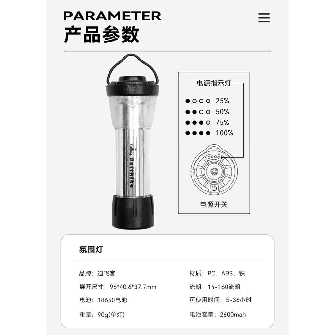 DEFTHIKE Deco Rechargeable Lantern