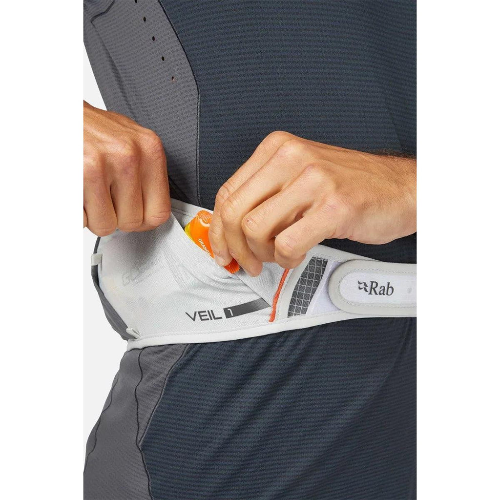 RAB Veil 1L Lightweight Belt Pack – Gargoyle/Graphene