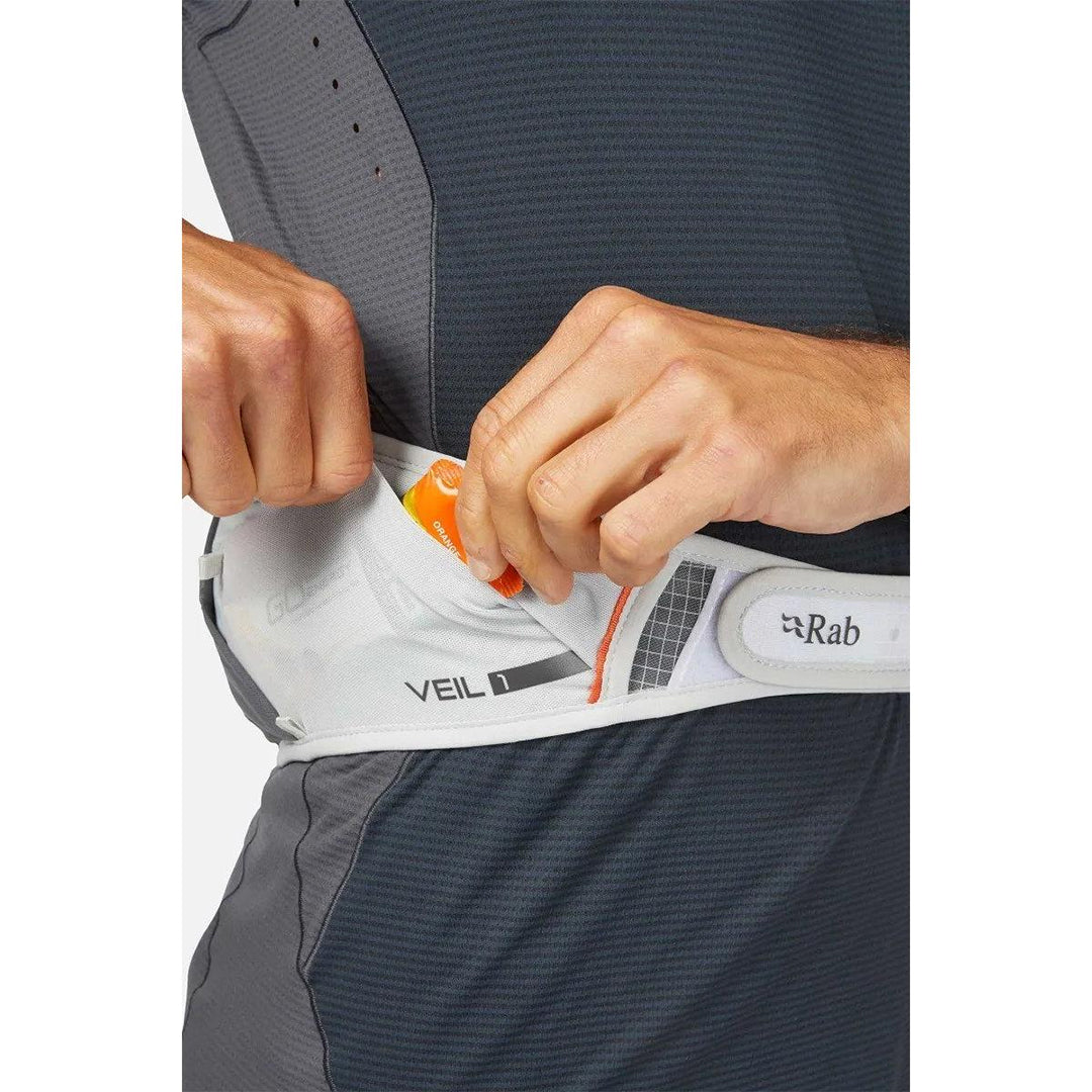 RAB Veil 1L Lightweight Belt Pack – Gargoyle/Graphene