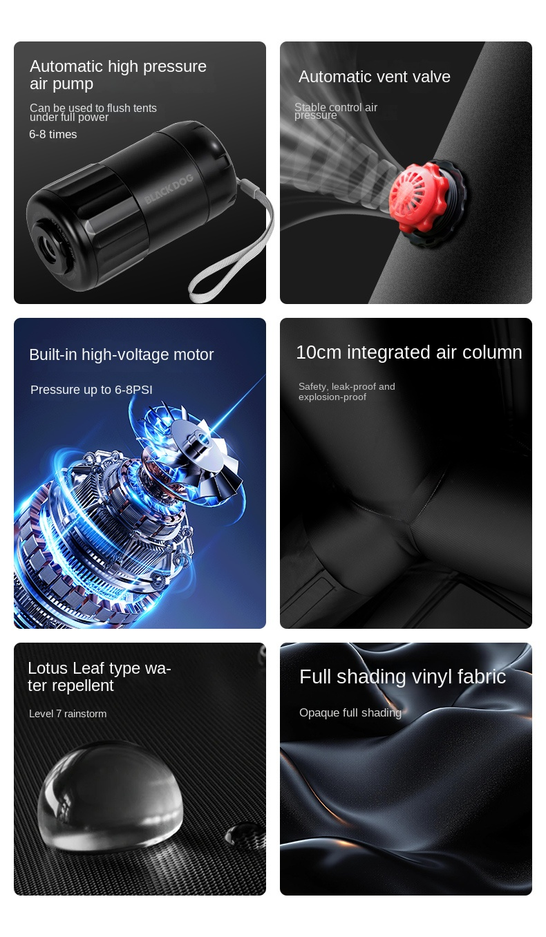 BLACKDOG Misty Island 6.0 Air Tent – 230CM X 260CM