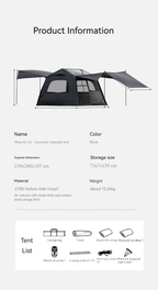 BLACKDOG Misty Island 6.0 Air Tent – 230CM X 260CM