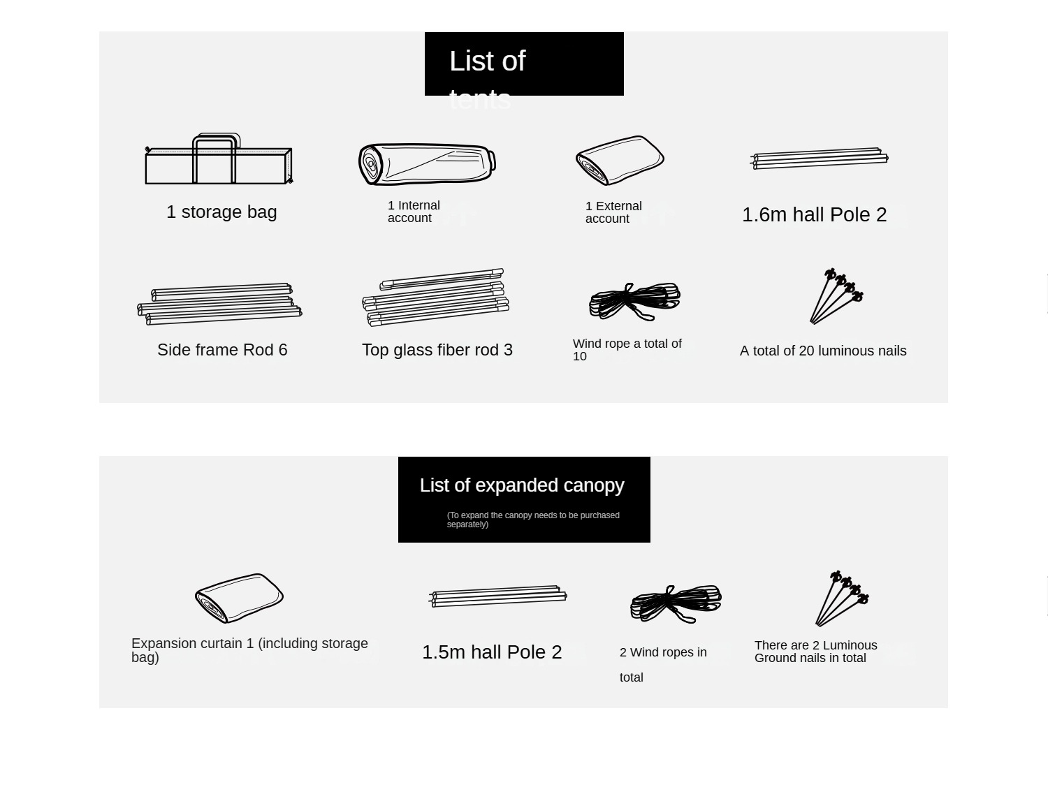 BLACKDOG ShanTing 6.8 Mountain Yard Tent – 330CM X 220CM