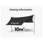 BLACKDOG Star Extended Sky Screen Awning
