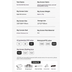 BLACKDOG Star Extended Sky Screen Awning