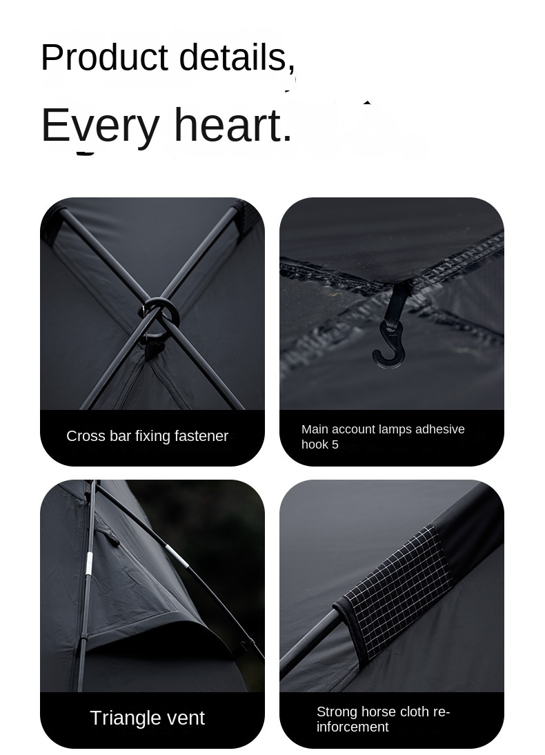 BLACKDOG Fantasy City Dome Tent – 435CM X 435CM