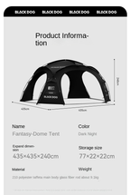 BLACKDOG Fantasy City Dome Tent – 435CM X 435CM