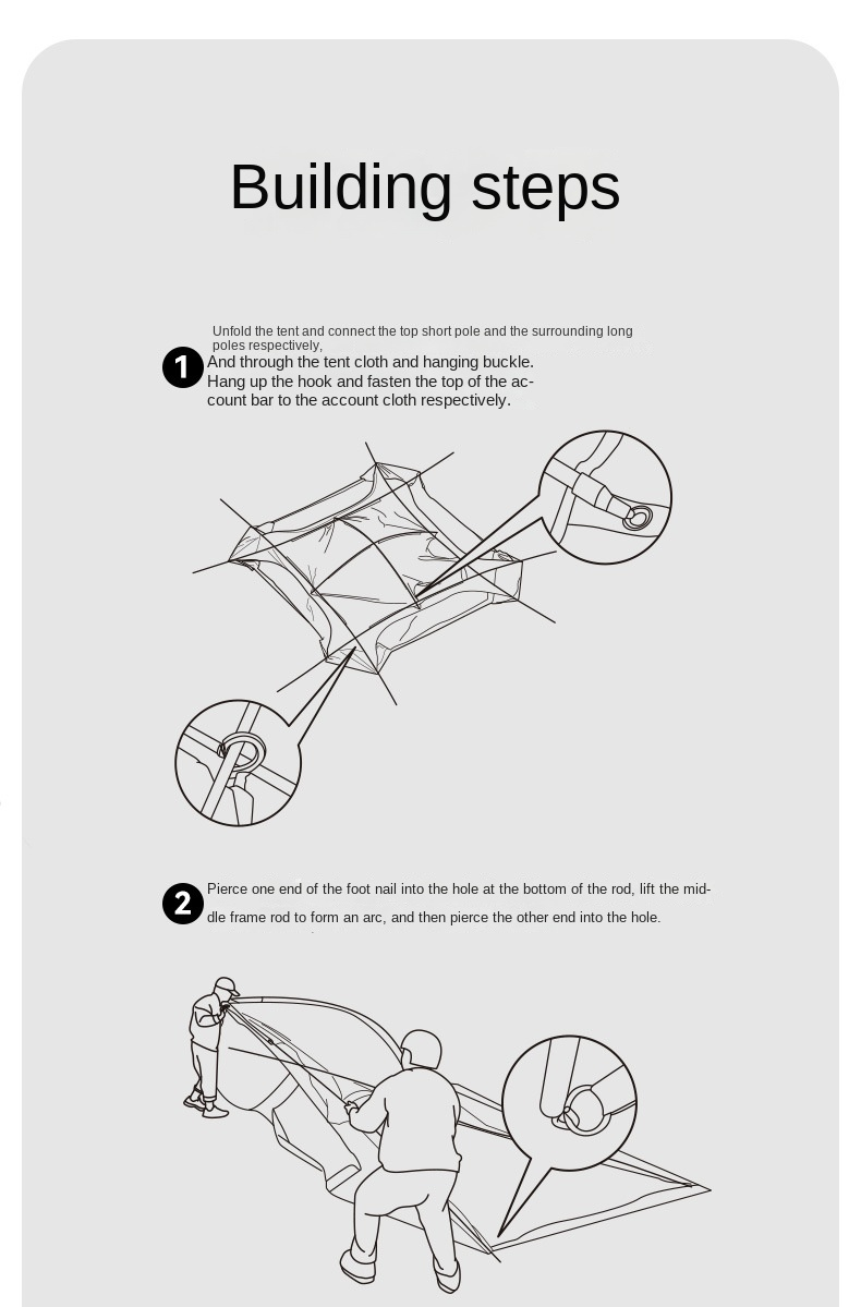 BLACKDOG Fantasy City Dome Tent – 435CM X 435CM