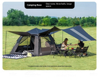 BLACKDOG Leisure Auto Tent 2 Door 2 Window – 240CM X 240CM