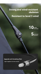 BLACKDOG Leisure Auto Tent 2 Door 2 Window – 240CM X 240CM