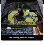 BLACKDOG Leisure Auto Tent 2 Door 2 Window – 240CM X 240CM