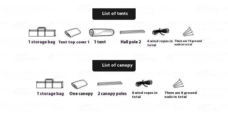 BLACKDOG Leisure Auto Tent 2 Door 2 Window – 240CM X 240CM