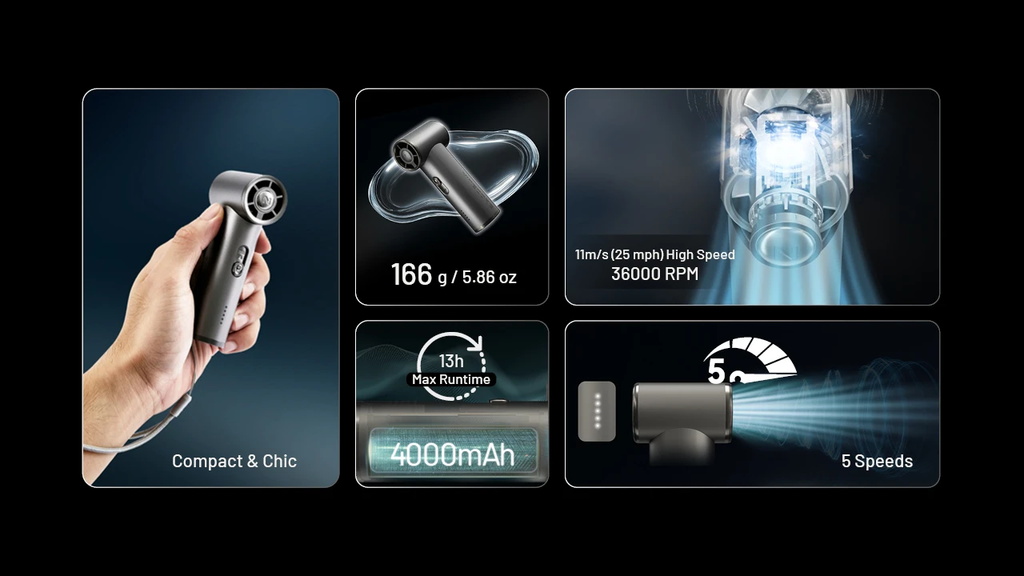 NITECORE NEF01 Mini Handheld Fan