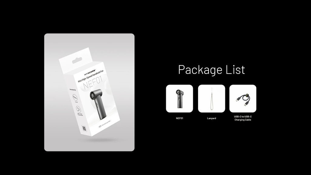 NITECORE NEF01 Mini Handheld Fan