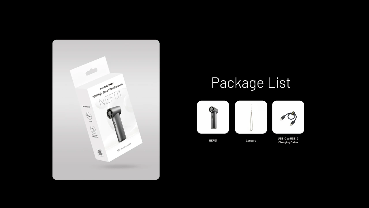 NITECORE NEF01 Mini Handheld Fan