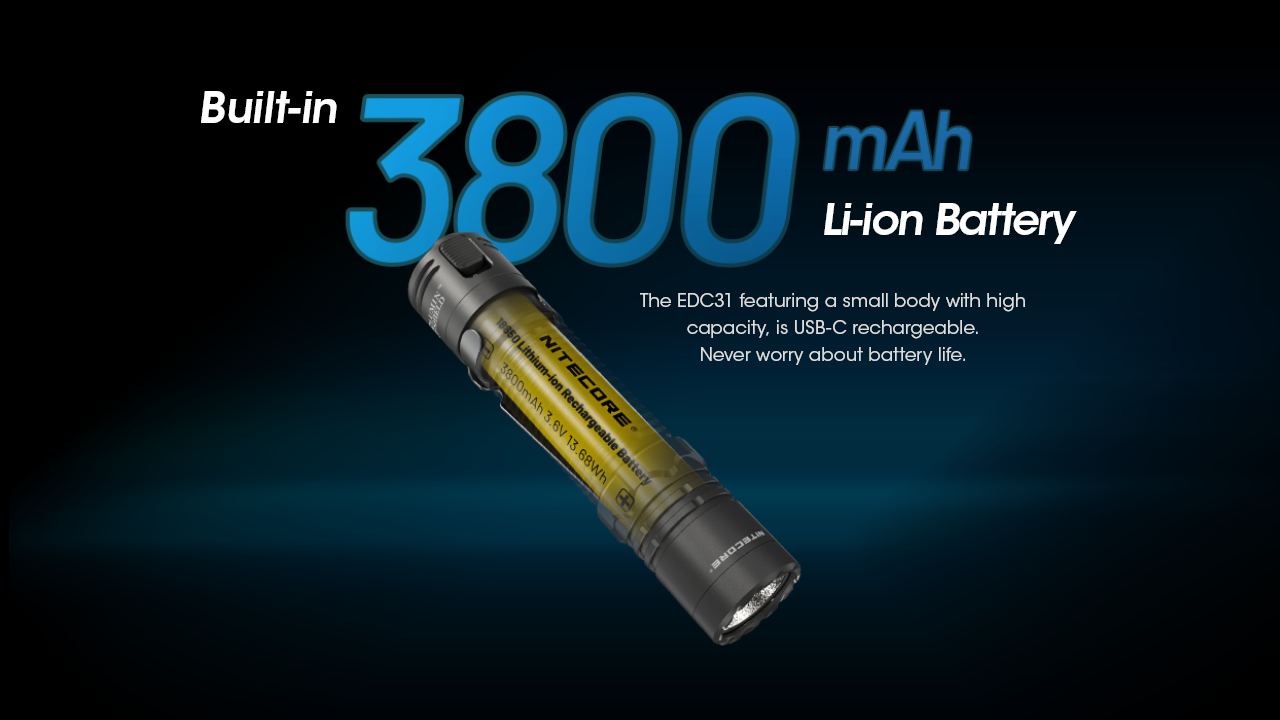 NITECORE EDC31 Tactical Flashlight 3500LM
