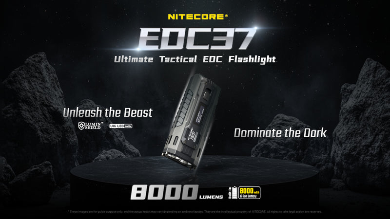 NITECORE EDC37 Tactical Flashlight 8000LM