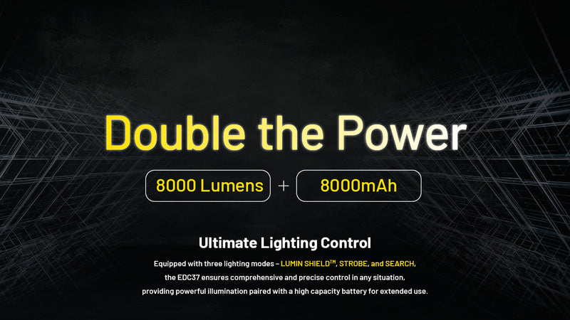 NITECORE EDC37 Tactical Flashlight 8000LM