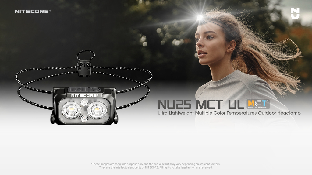 NITECORE NU25 MCT UL Ultra-Light Headlamp 400LM