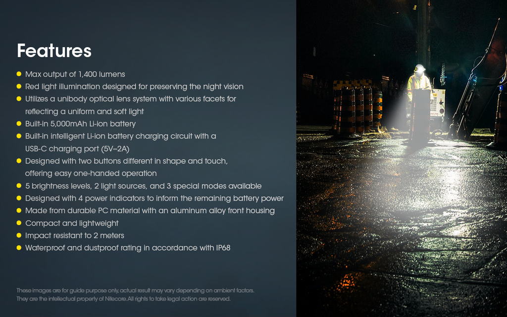 NITECORE NU50 Headlamp 1400LM