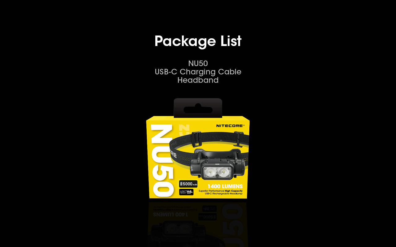 NITECORE NU50 Headlamp 1400LM
