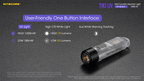 NITECORE TIKI UV & HCRI Keychain Flashlight 70LM