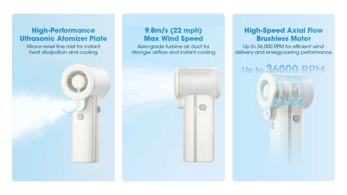 NITECORE izzCool™ 40 Portable Mist Fan