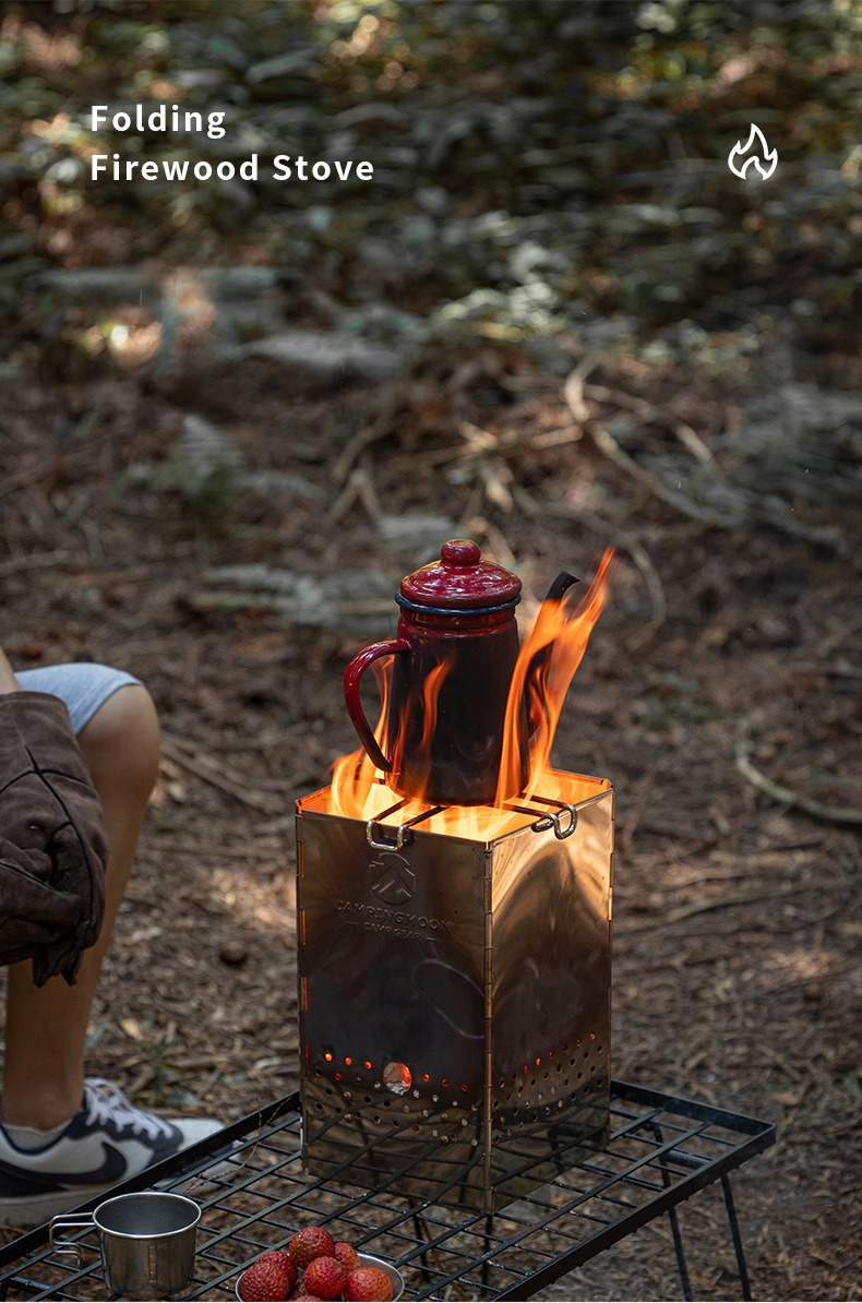 CAMPINGMOON MT-18 Folding Firewood Stove