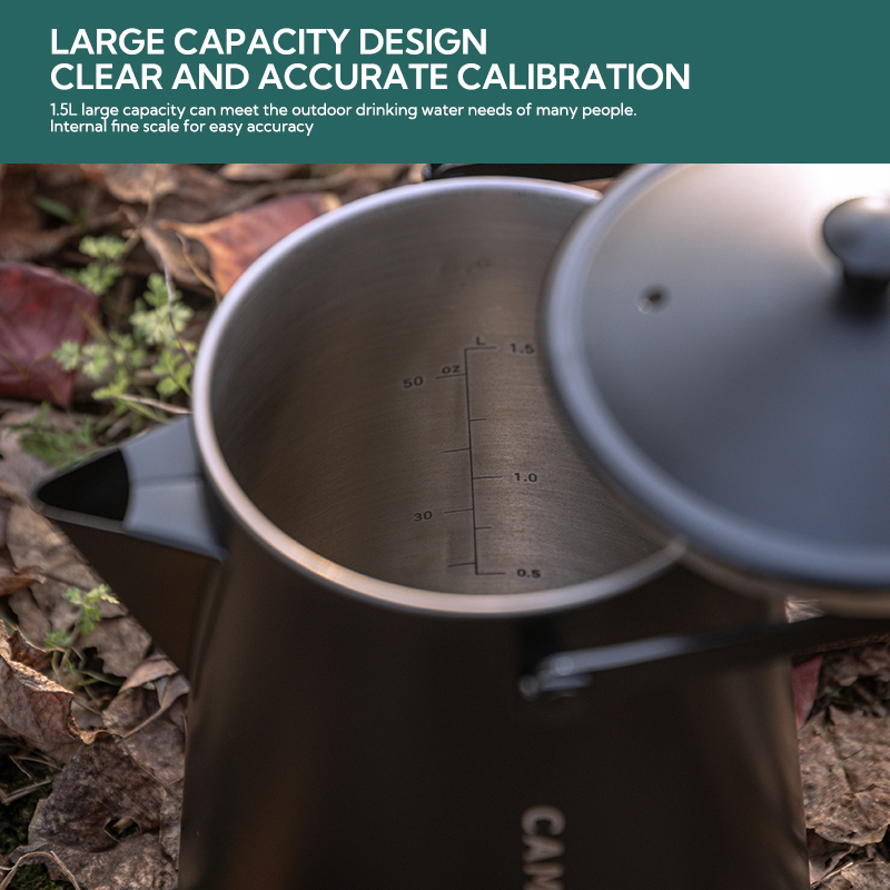 CAMPINGMOON BKSW-6 Black Bonfire Hanging Kettle