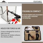 CAMPINGMOON MT-18 Folding Firewood Stove