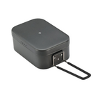 CAMPINGMOON H-2013 Mestin Black Lunch Box & S-1218 Frying Net Set