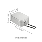 CAMPINGMOON S-2013 Mestin Stainless Steel Lunch Box & S-1218 Frying Net Set