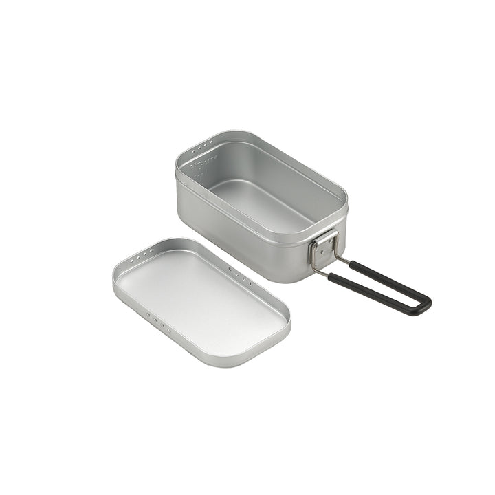 CAMPINGMOON S-1609 Mestin Stainless Steel Lunch Box & S-1215 Frying Net Set