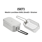 CAMPINGMOON S-1609 Mestin Stainless Steel Lunch Box & S-1215 Frying Net Set