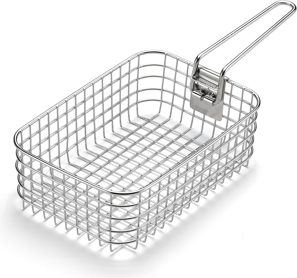 CAMPINGMOON S-2013 Mestin Stainless Steel Lunch Box & S-1218 Frying Net Set