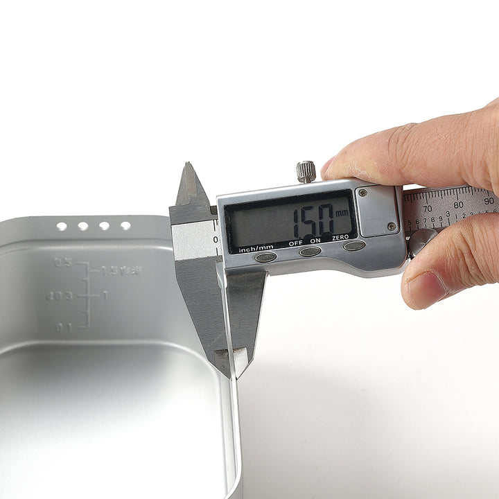 CAMPINGMOON H-1609 Mestin Black Lunch Box & S-1215 Frying Net Set