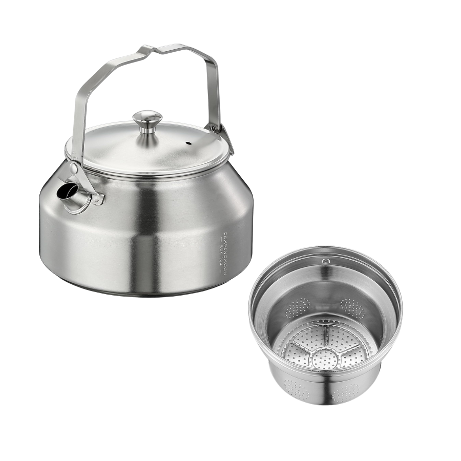 CAMPINGMOON SW-1 Kettle & SW-1-V Tea Filter Set
