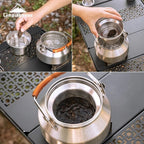 CAMPINGMOON SW-1 Kettle & SW-1-V Tea Filter Set