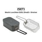 CAMPINGMOON H-1609 Mestin Black Lunch Box & S-1215 Frying Net Set