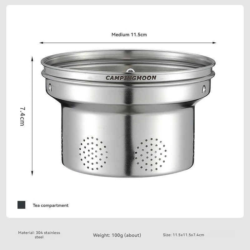 CAMPINGMOON SW-1 Kettle & SW-1-V Tea Filter Set