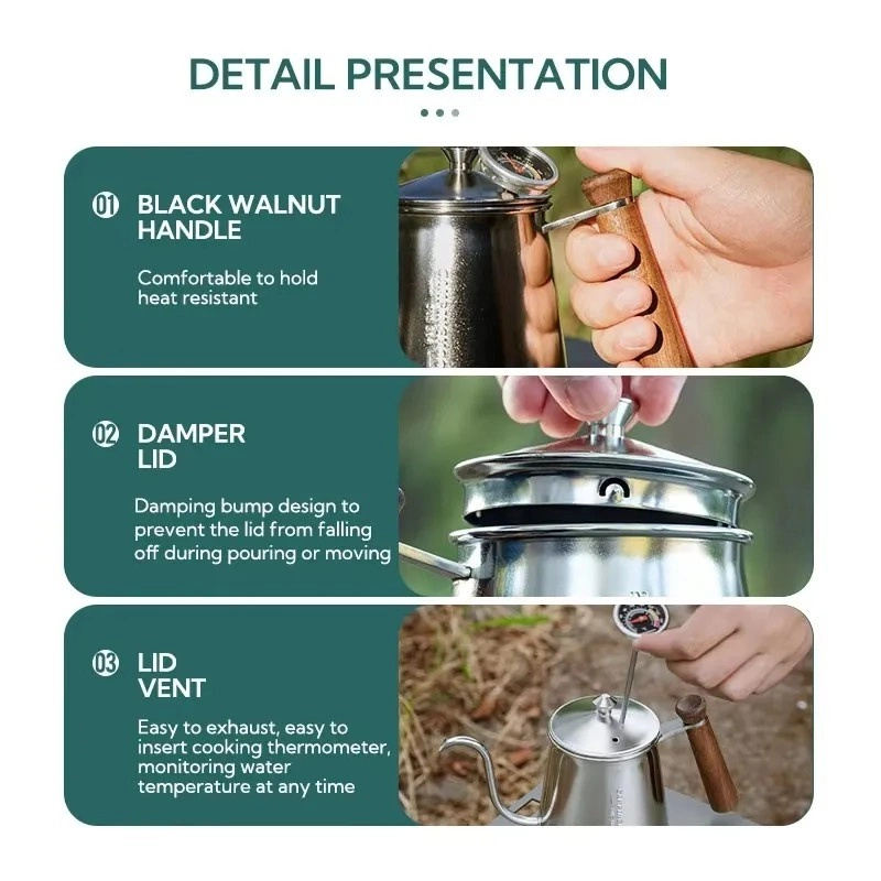 CAMPINGMOON SW-3 Coffee Dripper Kettle