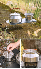 CAMPINGMOON SW-1 Kettle & SW-1-V Tea Filter Set