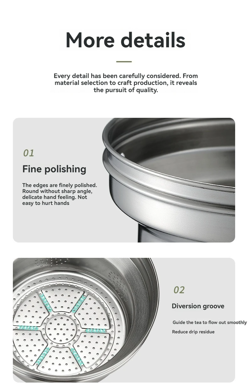 CAMPINGMOON SW-1 Kettle & SW-1-V Tea Filter Set