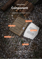 CAMPINGMOON SOLO-A4 Compact BBQ Grill Stove