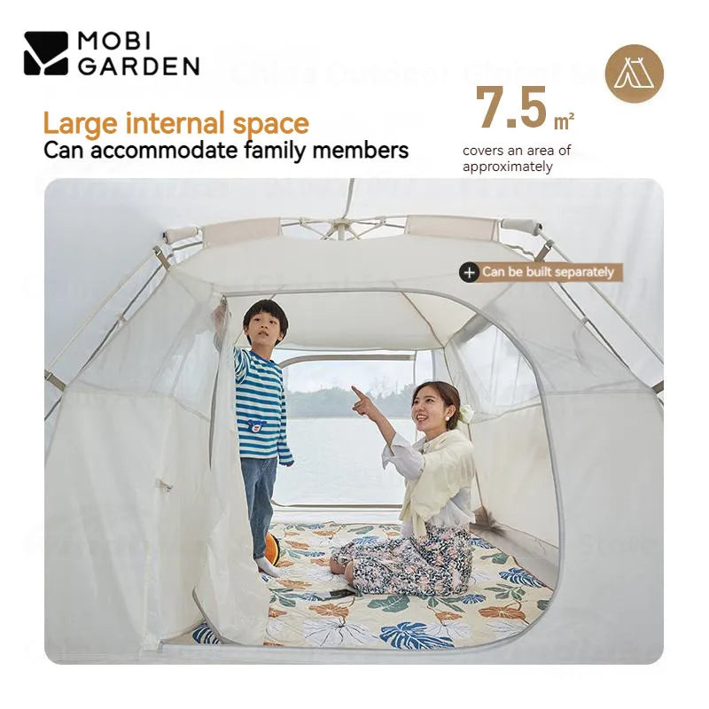 MOBI GARDEN Zero Motion Auto Tent 4P (Family Version)  – 210CM X 210CM
