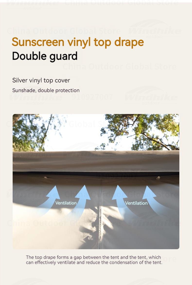 MOBI GARDEN Lansheng 2 Inflatable Tent 5P – 420CM X 260CM