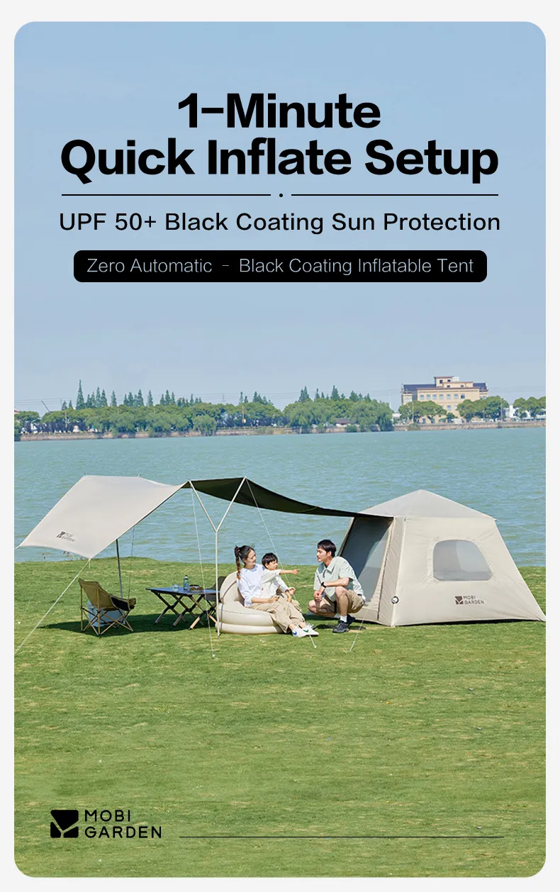 MOBI GARDEN PO Series Air Tent (PRO 165) 3P – 240CM X 240CM