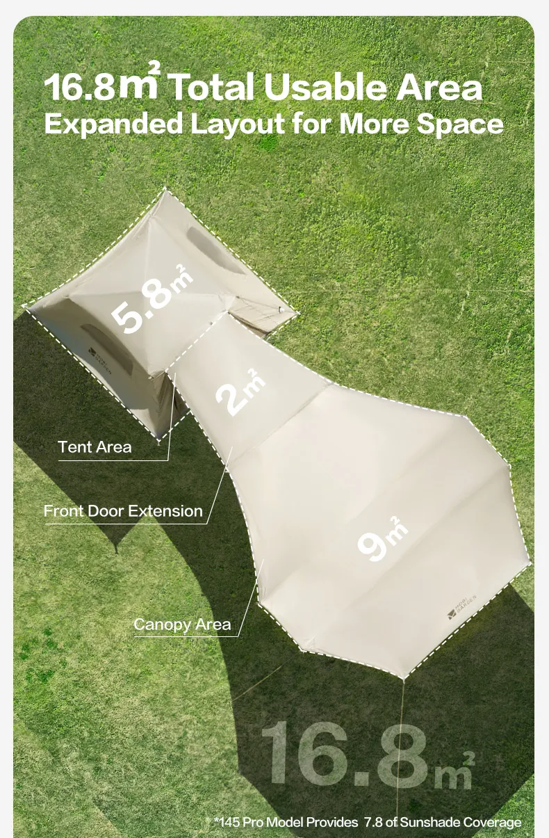 MOBI GARDEN PO Series Air Tent (PRO 165) 3P – 240CM X 240CM