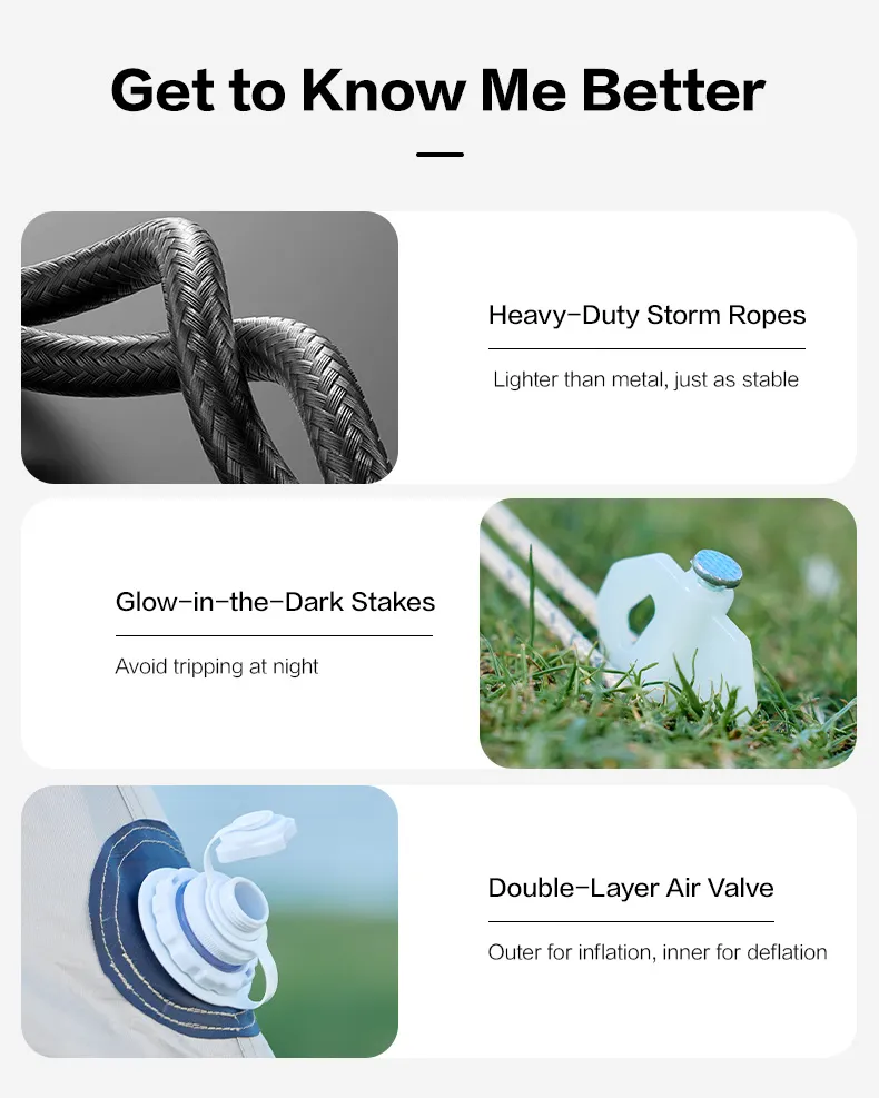 MOBI GARDEN PO Series Air Tent (PRO 165) 3P – 240CM X 240CM